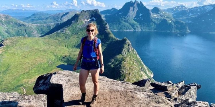 Zoe Cumberpatch on research trip in Greece