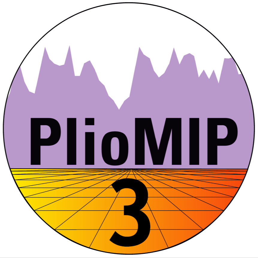 PlioMIP3 logo purple and orange with black writing