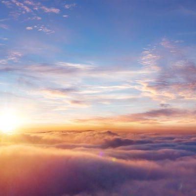 Above the clouds