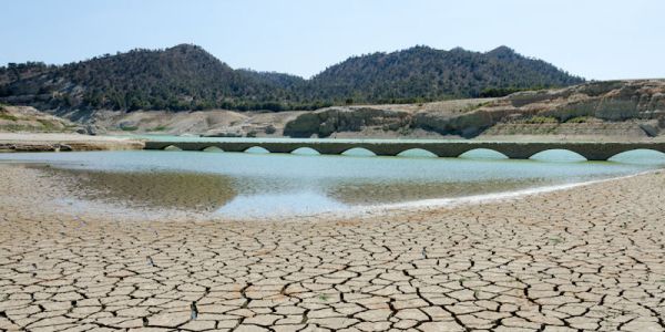 Dried river basin