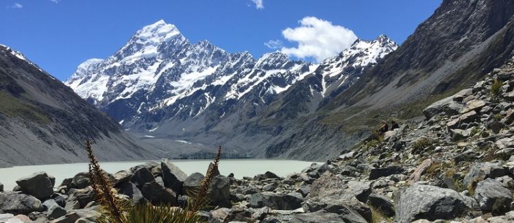 Hooker lake newzealand 2018