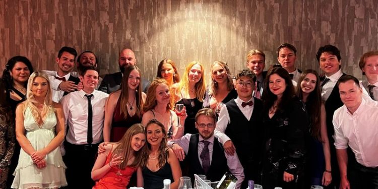 Students at the Scuba Diving Society Summer Ball.