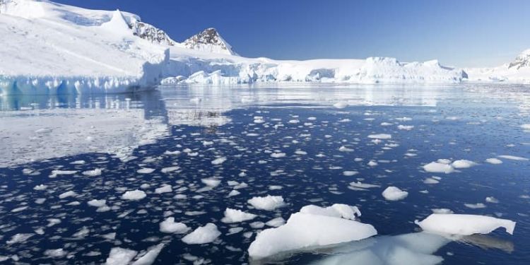 melting sea ice